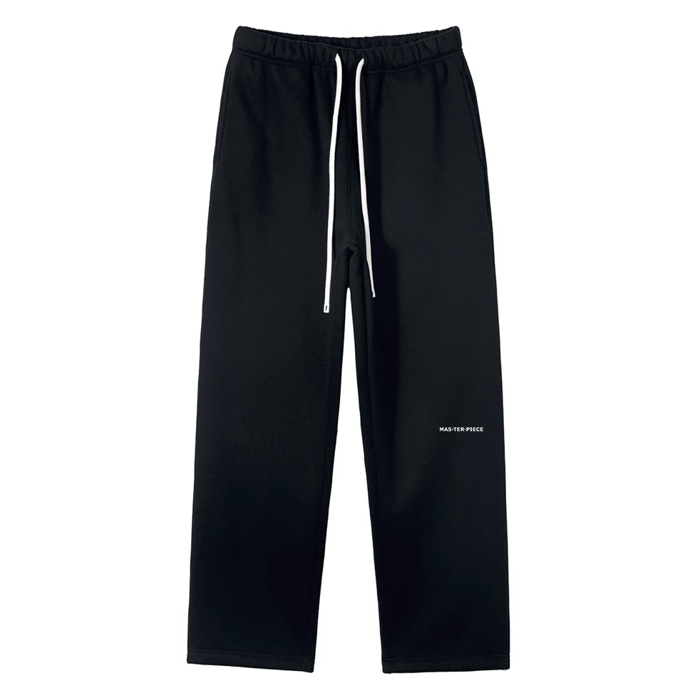 Wide Leg Sweatpants Black