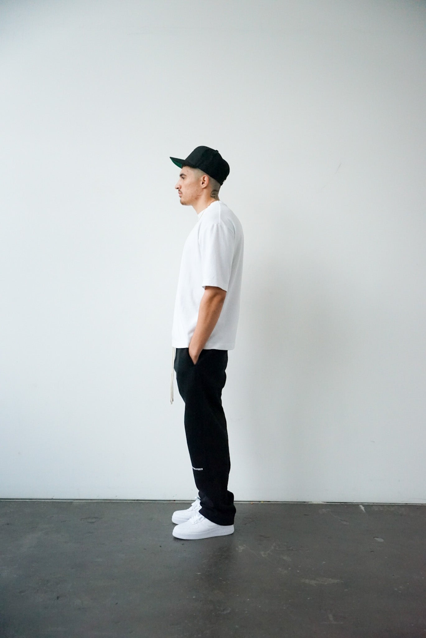 Wide Leg Sweatpants Black