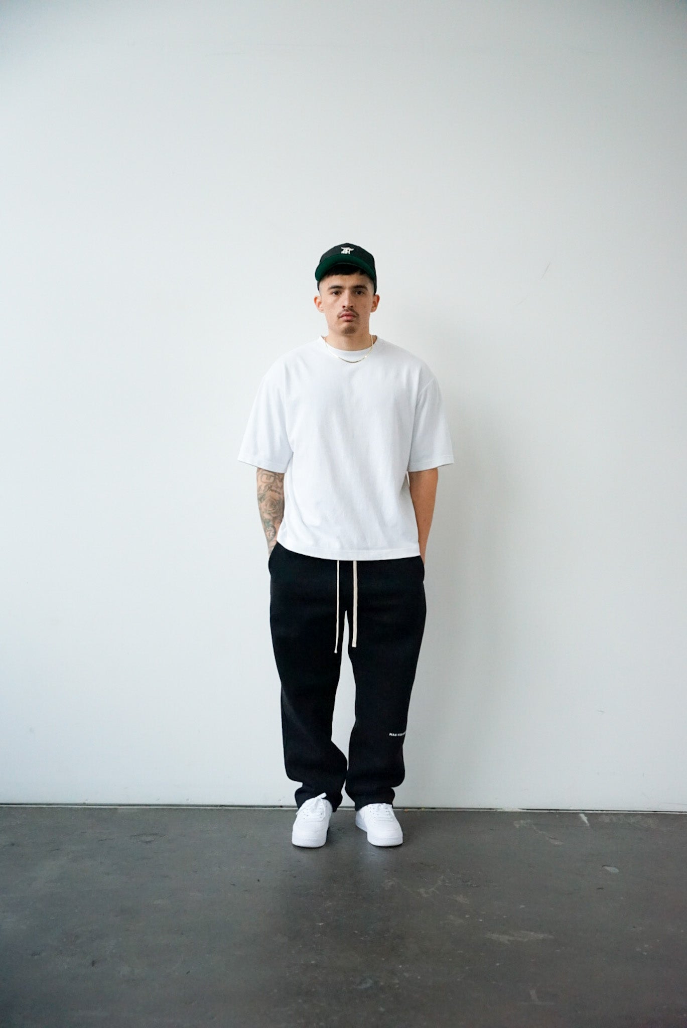 Wide Leg Sweatpants Black