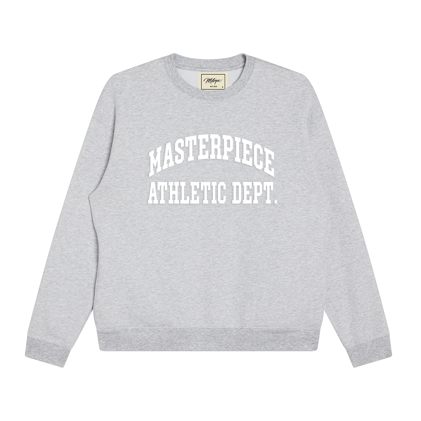 'MASTERPIECE ATHLETIC DEPT.' Crewneck Grey