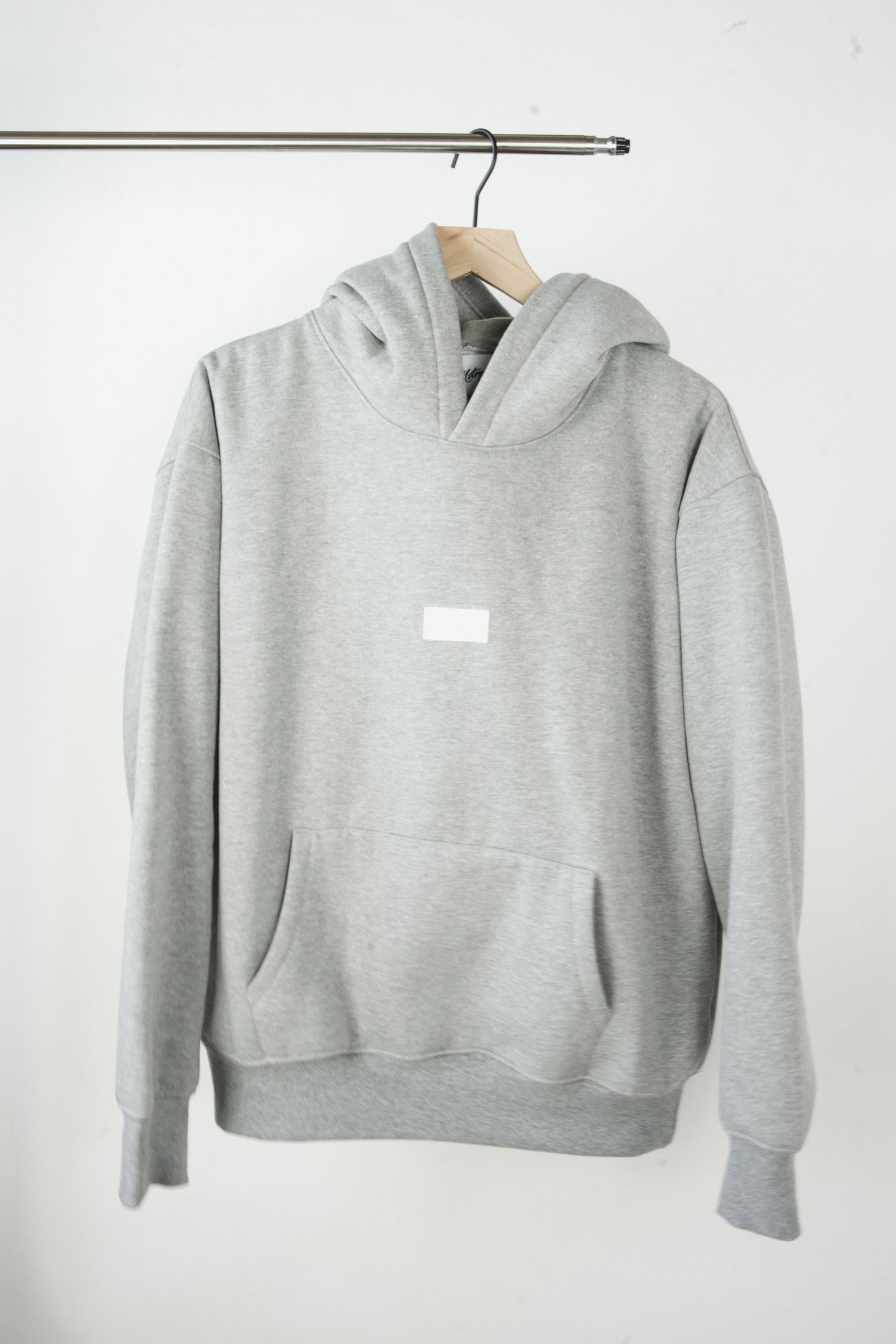 Grey ‘White Label’ Hoodie