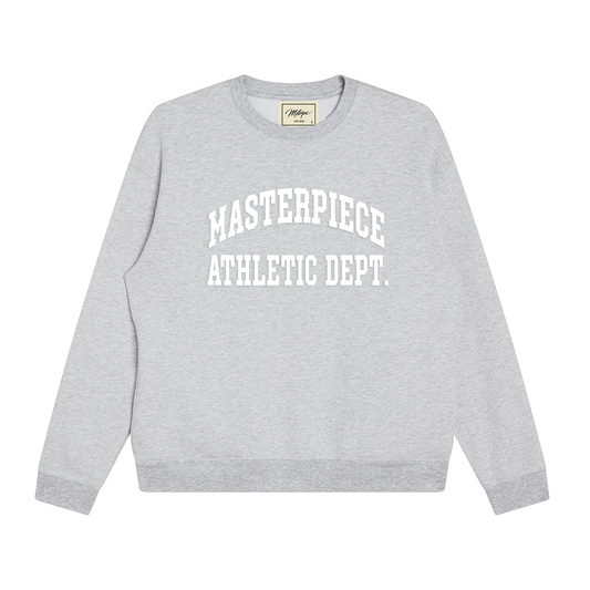 'MASTERPIECE ATHLETIC DEPT.' Crewneck Grey