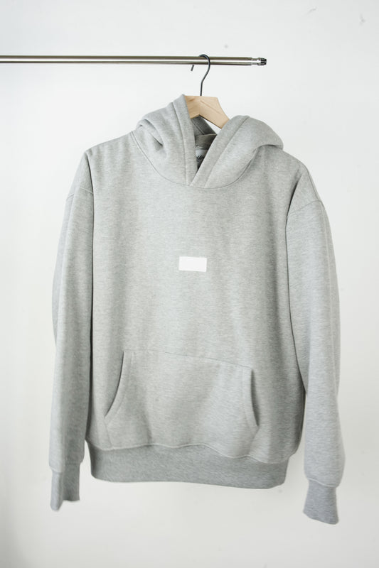 Grey ‘White Label’ Hoodie